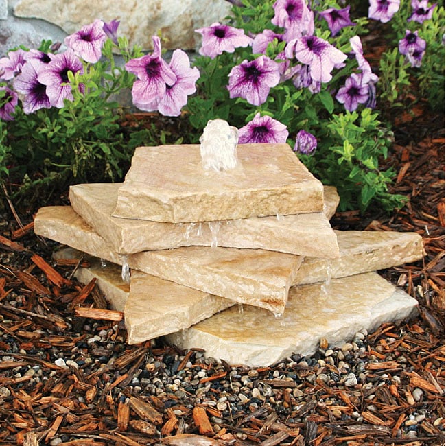 Aqua Rock TSFS Fountain Kit with Tan Sandstone Free Shipping Today