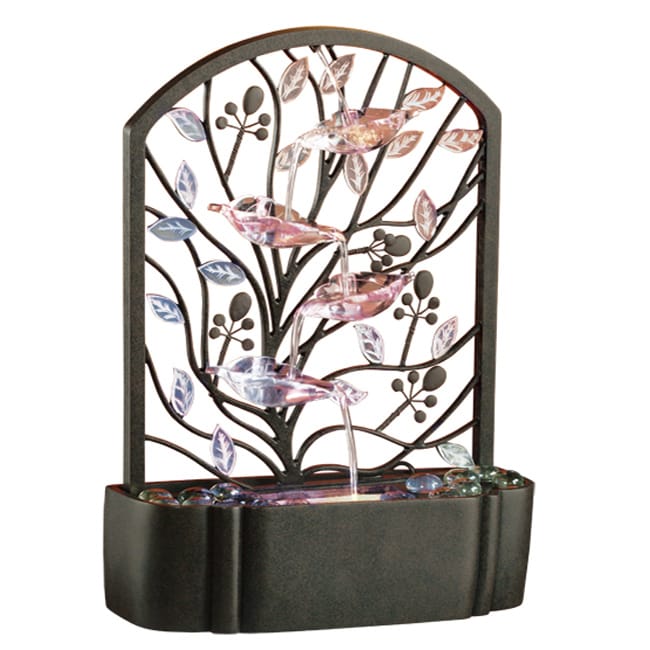 Homedics EnviraScape Island Garden Illuminated Relaxation Fountain 