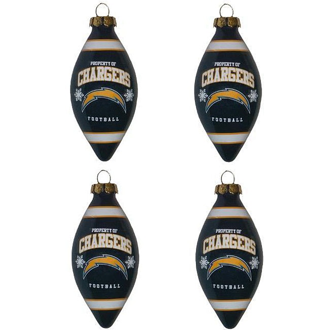 San Diego Chargers Teardrop Ornaments (Set of 4) Today $26.49