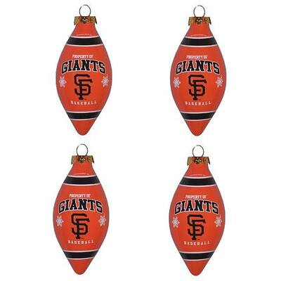 San Francisco Giants Teardrop Ornaments (Set of 4)
