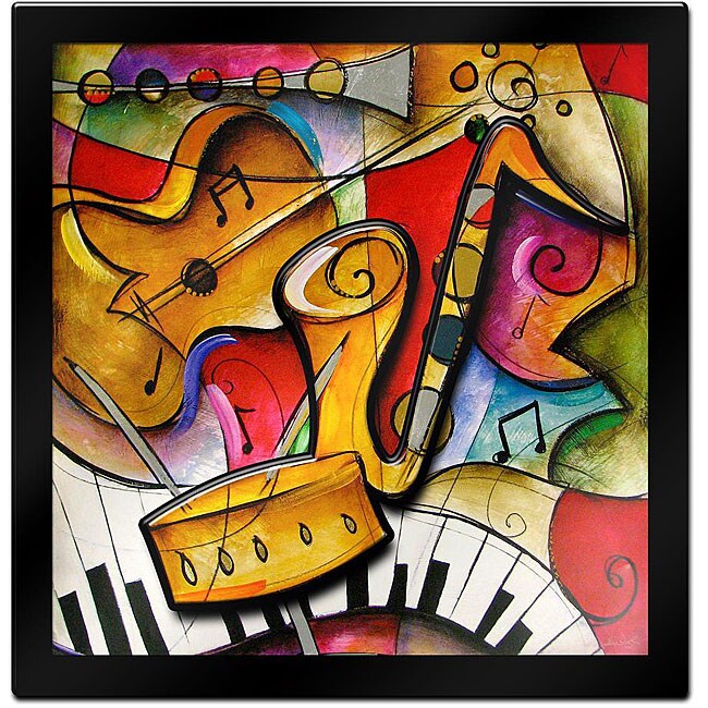 Shop Eric Waugh 'Jazz It Up II' Laminated Art - Free Shipping Today ...