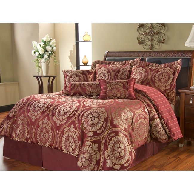 Image result for burgundy brocade bedspread