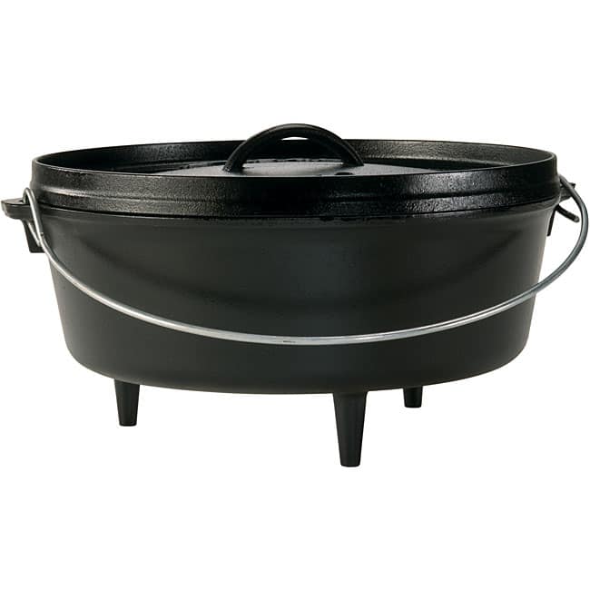 Lodge Logic Cast Iron Dutch Oven 12 in. 6 Quarts Black