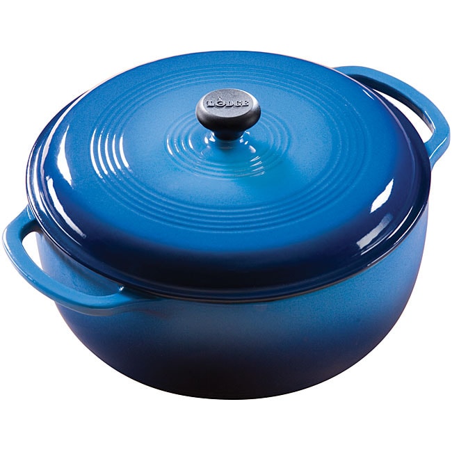 Lexi Home Enameled 5 qt. Cast Iron Dutch Oven Braiser - Blue