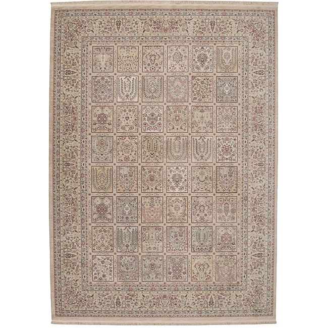Nourison Ashton House Ribbon Trellis Black Runner Rug
