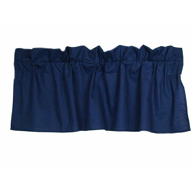 Set of 2 Indigo Navy Valances (54 in. x 18 in.)