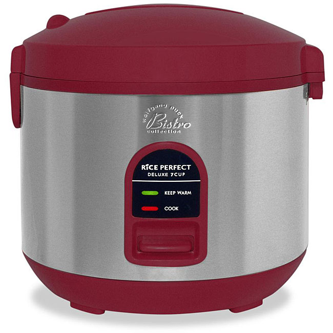 Shop Wolfgang Puck 7 Cup Red/ Stainless Steel Steamer/ Rice Cooker ...