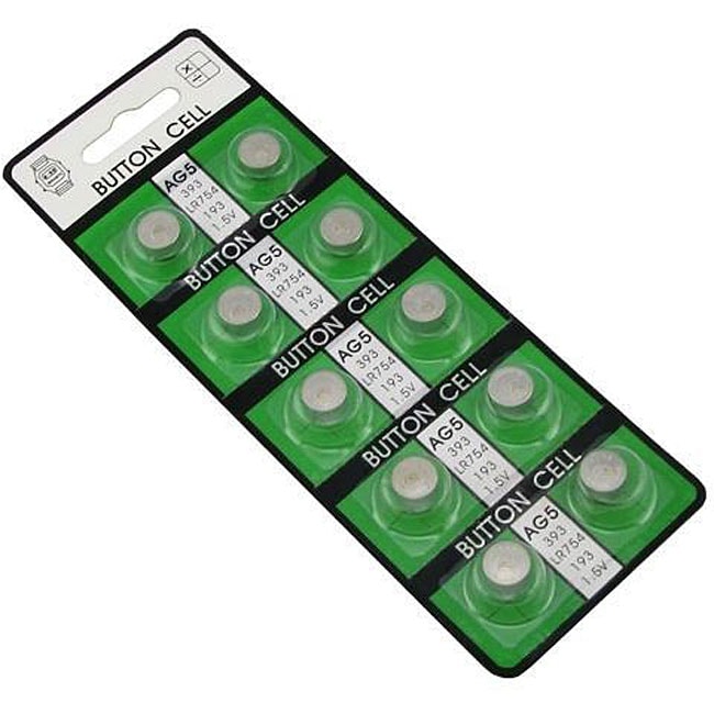 AG5 Button Cell Lithium Batteries (Pack of 10)  