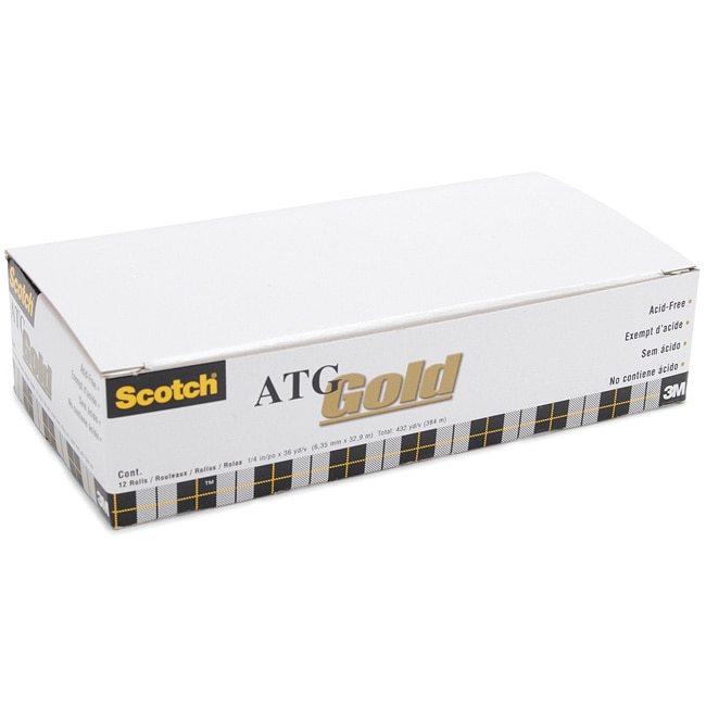 This item Scotch ATG 36 yard Gold Adhesive Transfer Tape Rolls (Pack 