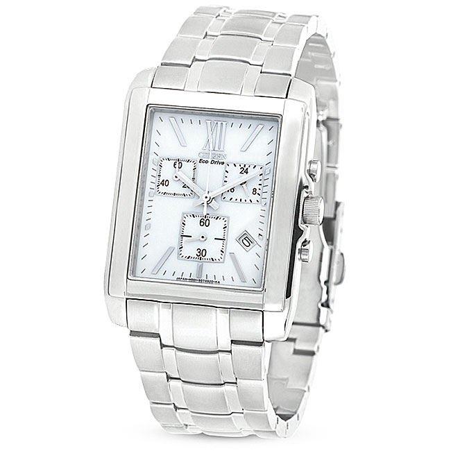 Citizen Men's Roman Numeral Silvertone Watch - Free Shipping Today ...