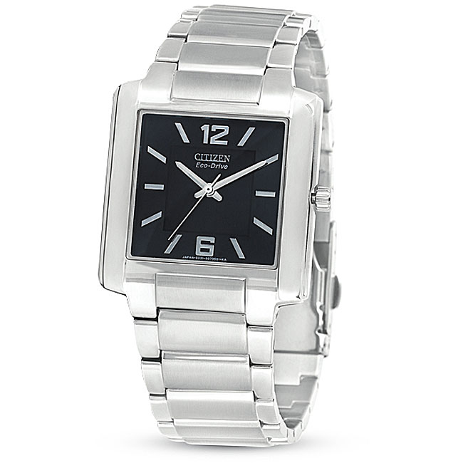 Citizen Eco Drive Solar powered Mens Silvertone Watch  