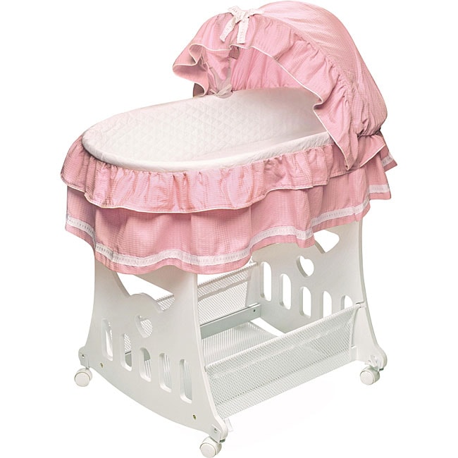 Portable 2 in 1 Bassinet And Cradle With Toy Box Base