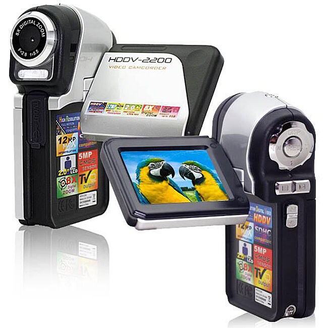 SVP HDDV2200 5MP 2 inch LCD Silver Digital Camcorder  