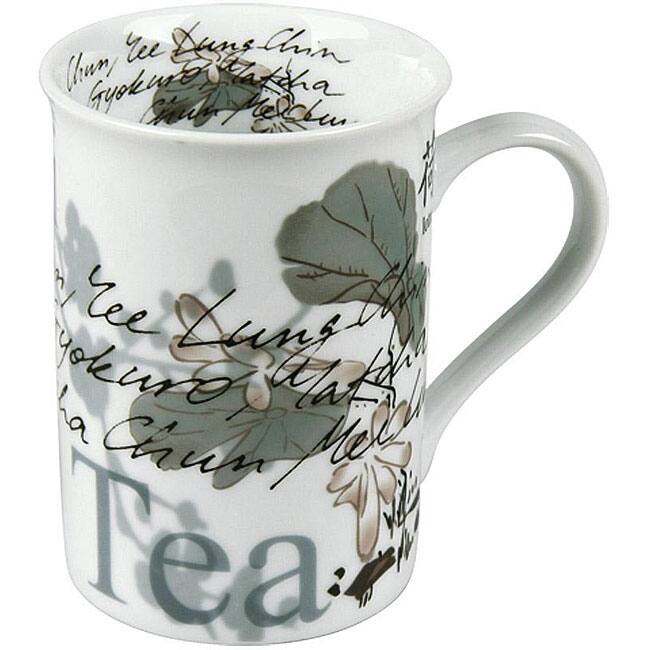 Konitz 'Chai Tea' White 10-oz Mugs (Set of 4)