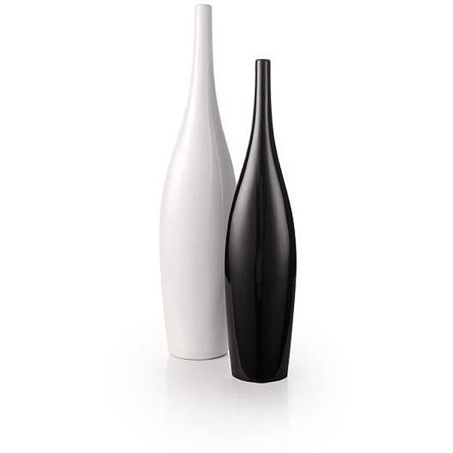 Goa Gooseneck Black White Porcelain Vases Set Of 2 Free Thumbnail Goa Gooseneck Black White Porcelain Vases Set Of 2