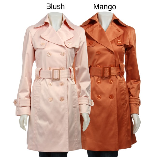 Burberry Prorsum Women S Belted Silk Satin Trench Coat Gostylee Gallery