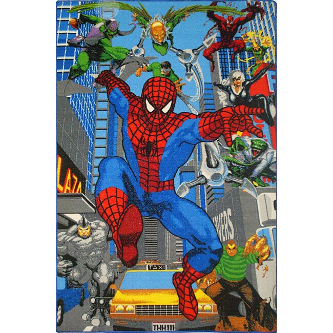 Kids' Blue Spider-man Area Rug (5' x 3') - Free Shipping Today ...