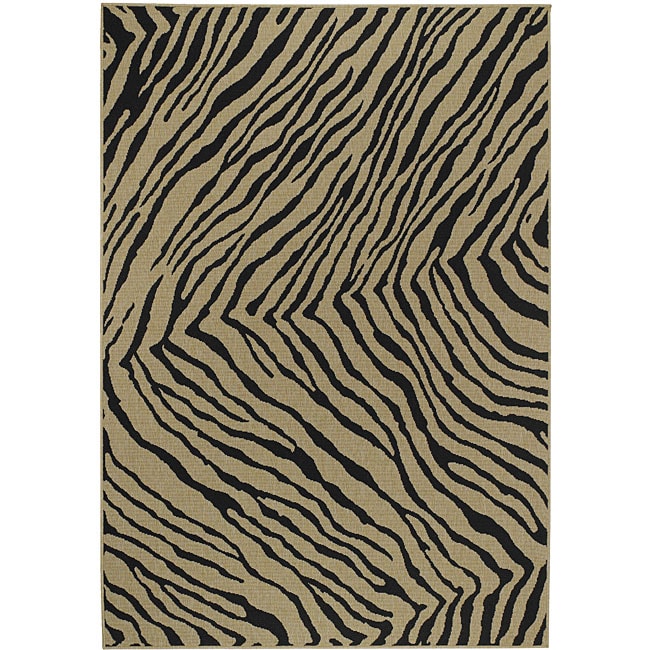 Zebra Stripes Rug (7'3 Square) - Free Shipping Today - Overstock.com ...