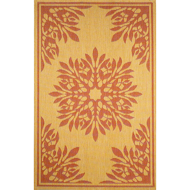 Medallion Terracotta Rug (411 x 76)