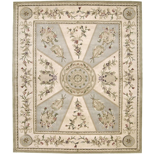 Nourison Ashton House Ribbon Trellis Ivory Runner Rug