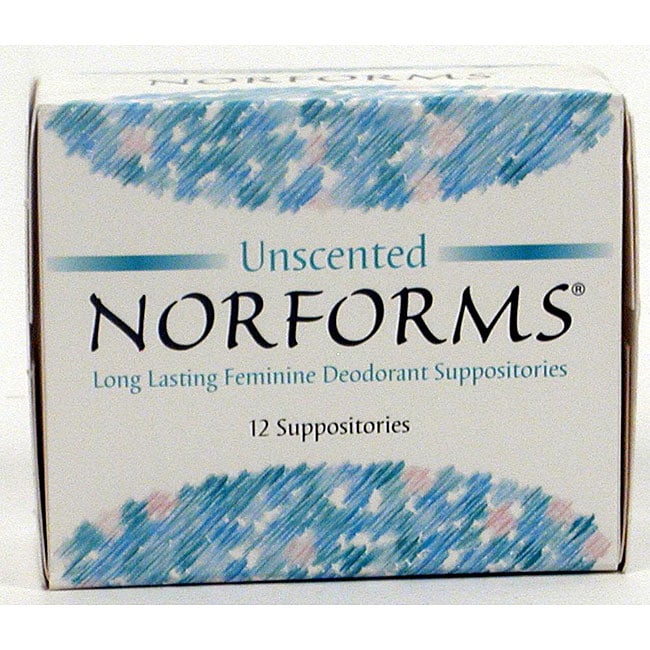 Norforms 12 pack Feminine Deodorant Suppositories (Set of 4 