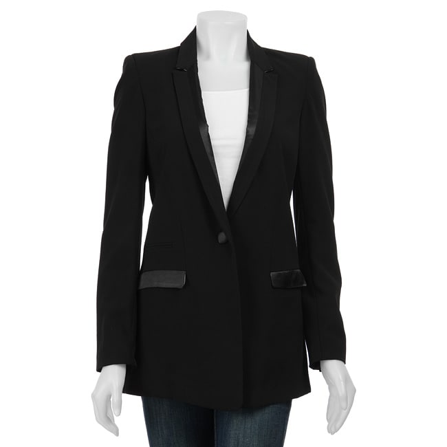 Hanna & Gracie Women's Black Tuxedo Jacket - Free Shipping On Orders ...