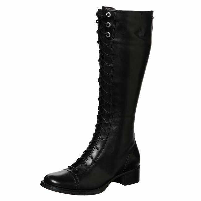 Rockport Women's 'Leiden' Black Tall Lace-up Boots - 12420325 ...