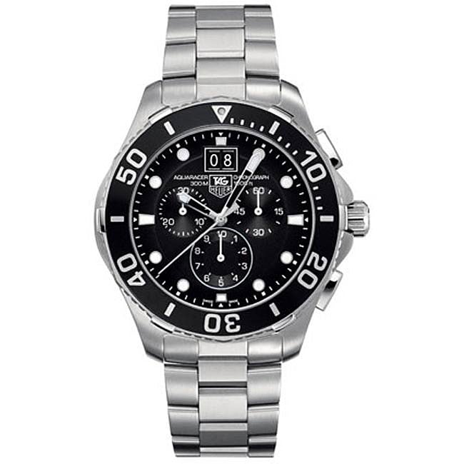 Tag Heuer Mens CAN1010.BA0821 Aquaracer Black Chronograph Watch