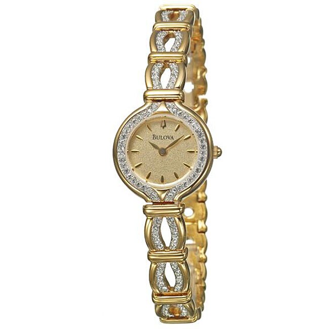 Bulova Women's Goldtone Crystal Watch