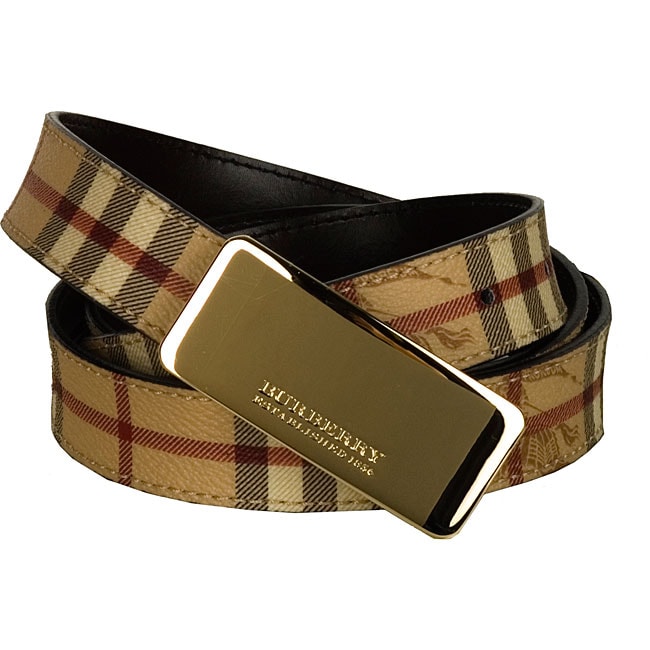 Burberry Women's Classic Plaid Plaque Belt (Size 40) - 12438031 ...