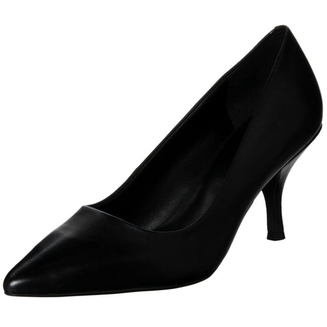 BCBGeneration Womens Lorena Black Leather Pumps  