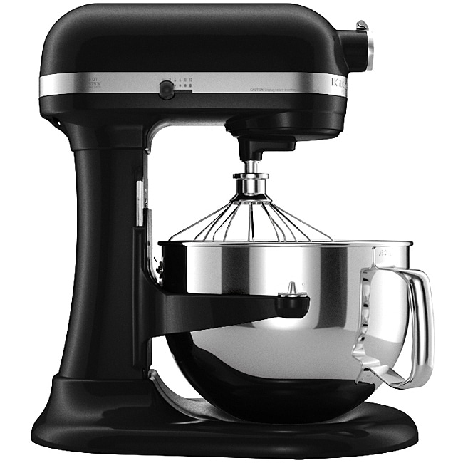 KitchenAid KP26M1XOB Onyx Black Professional 600 6 Quart Bowl Lift 