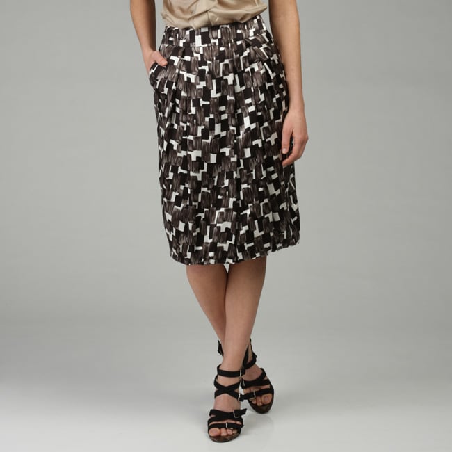 Lafayette 148 Womens Cubist Print Emma Skirt