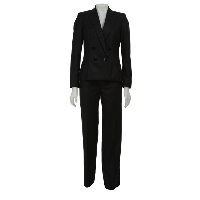 Kasper Women's Double-breasted Tuxedo-style Pant Suit - Free Shipping ...