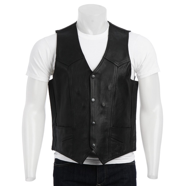 Bikers Dream Apparel Mens Leather Duster Vest  