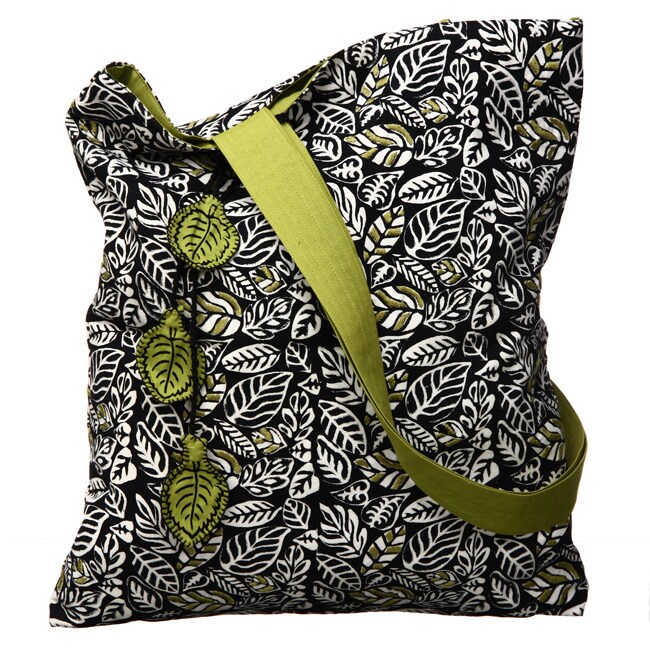 Shop Cotton Leaf Shoulder Bag (India) Free Shipping On Orders Over