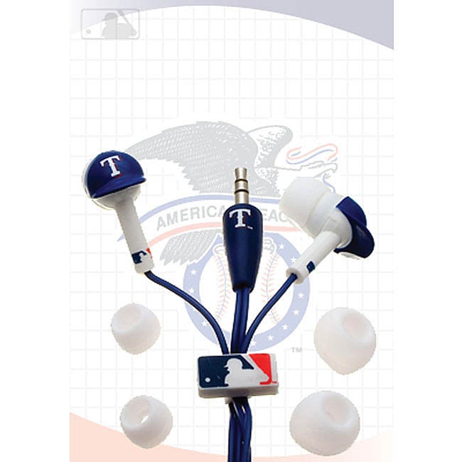 Nemo Digital MLF10114TX MLB Texas Rangers Batting Helmet Headphones 