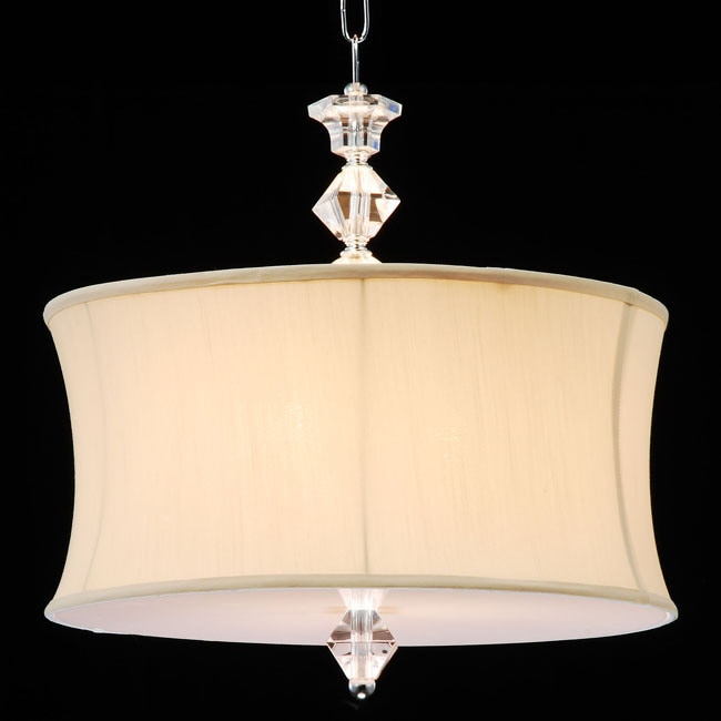 Crystal and Acrylic Swag Plug-in Chandelier - Free Shipping Today ... - Crystal and Acrylic Swag Plug-in Chandelier