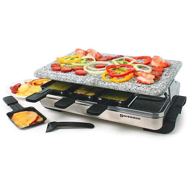 Swissmar Raclette Grill Granite Top Classic Stainless Steel