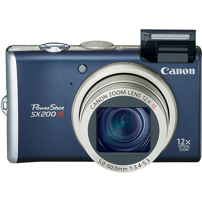 Canon PowerShot SX 200IS Blue 12MP Digital Camera  