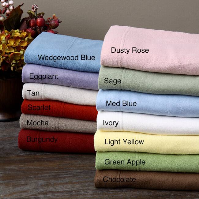 Twin or Full Microfleece Sheet Set
