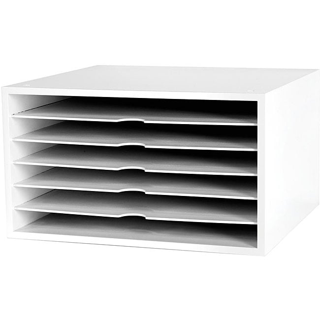 Doodlebug Designs White 6-shelf Paper Storage Cube - 12543499 ...