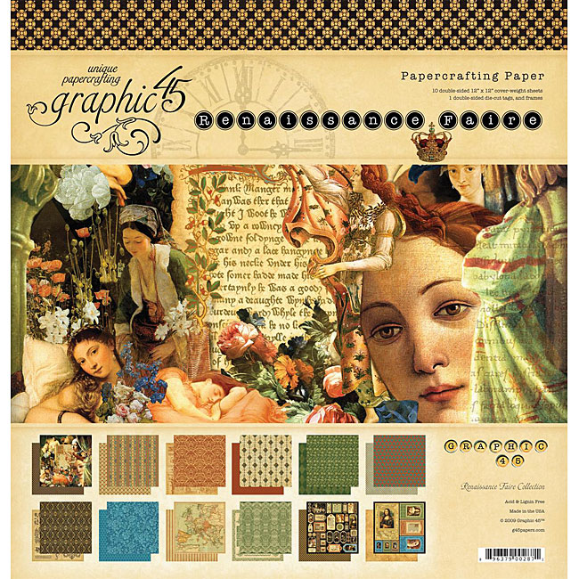 Graphic Renaissance Faire 22 sheet Double sided Paper Pad 