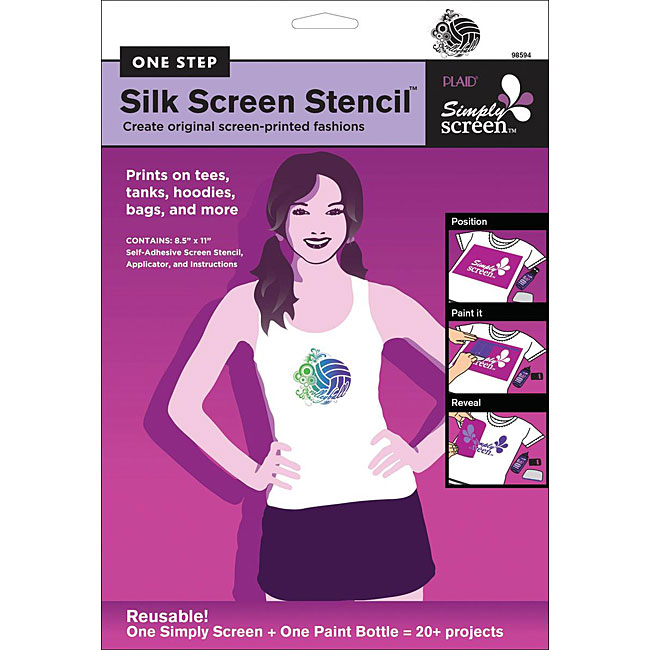 Simply Screen Volleyball Silk Screen Stencil  