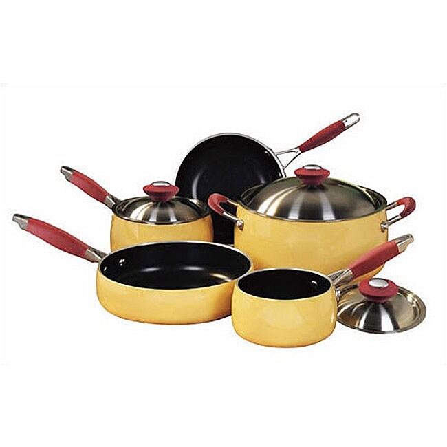 Meyer Napastyle Mustard 8piece Cookware Set Free Shipping Today