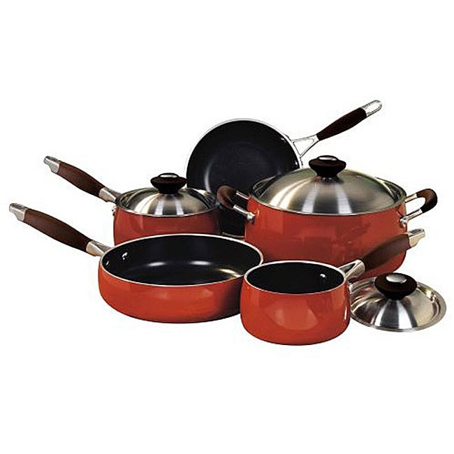 Meyer Napastyle Terra Cotta 8piece Cookware Set Free Shipping Today
