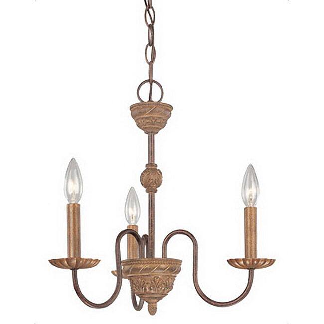 Villanova Series 3-light Candle Chandelier
