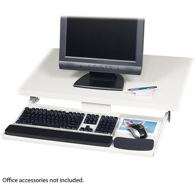 Safco Ergo comfort Wood Under Desk Keyboard and Mouse Drawer