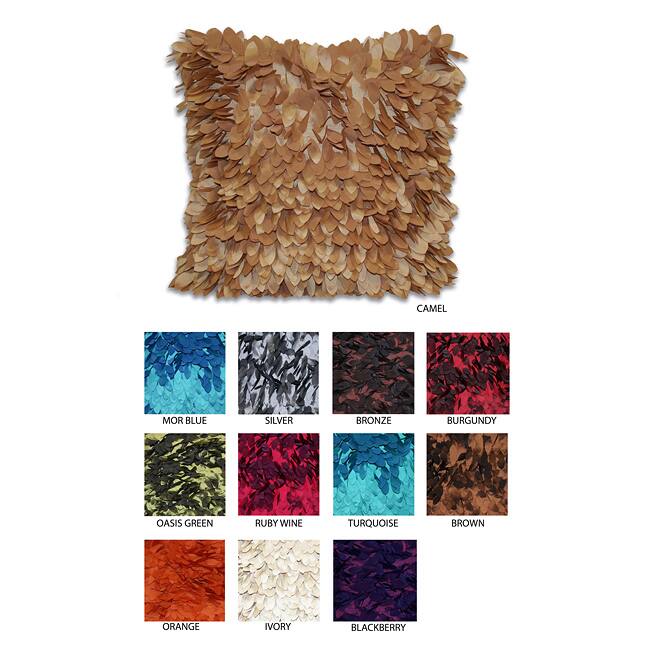 Canal Street Faux Silk Solid Throw Pillow