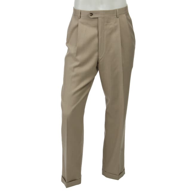 Sansabelt Men's Tan Dress Trousers - 12587302 - Overstock.com Shopping ...